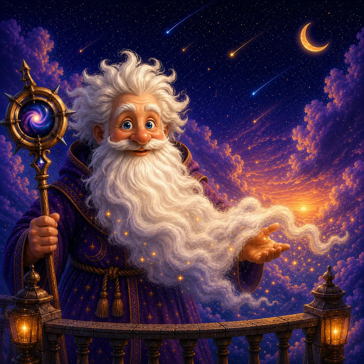Old Man Time — Ancient and wise, keeper of the Wish Factory