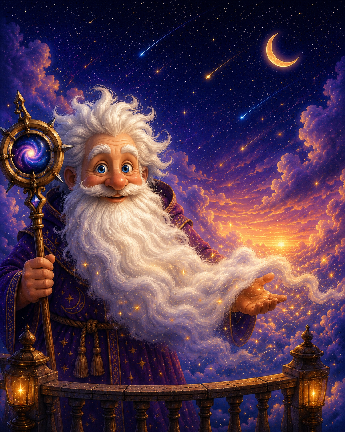 Old Man Time — Ancient and wise, keeper of the Wish Factory